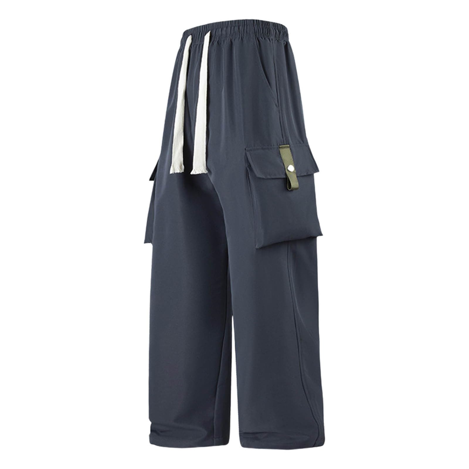 Mens Multi Pocket Tactical Cargo Pants Travel Work Straight Slacks Pants with Pockets Classic Sweatpants Trousers