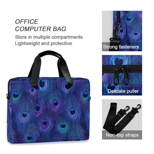 Laptop Bag con Estampado Pavo Real 15.6 Pulgadas miniatura 6