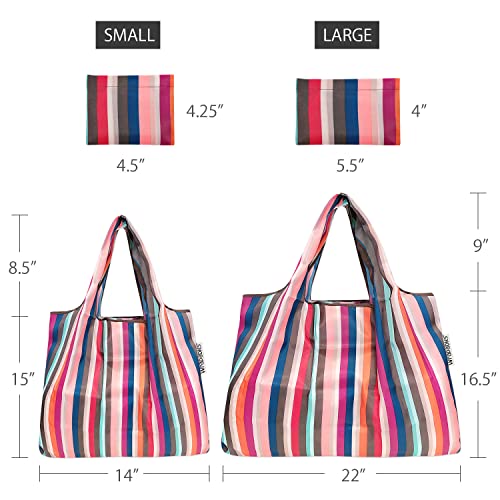 Image of allydrew Large Foldable Tote Nylon Reusable Grocery Bag