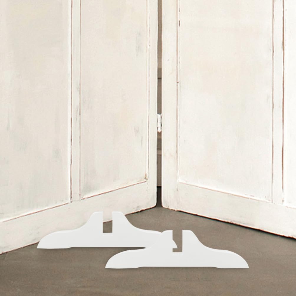 Amosfun Paravent De Séparation Réglable sur roulettes 4 Pièces Pieds en Bois pour Base Intérieure