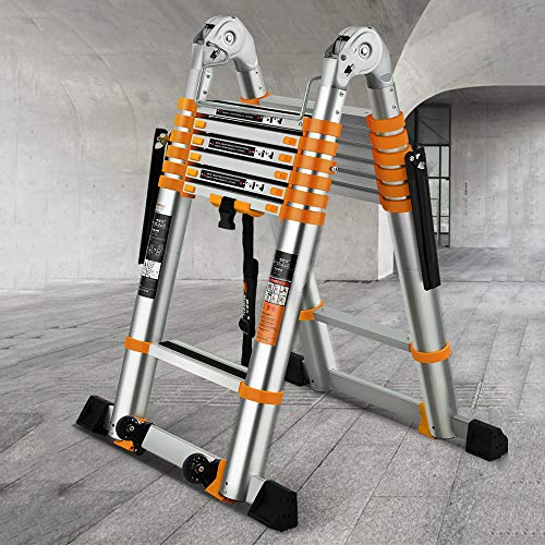 Preisvergleich Produktbild MC-BLL-ladder Haushaltsaluminiumleiter faltende Teleskopleiter Starke Aluminiumleiter Treppenlift Tragbare Leiter-Technikleiter