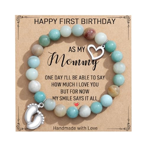 TONY & SANDY New Mom Gifts, Bracelets for First Time Moms on Mother's Day, Birthday, Christmas, Stocking Stuffers