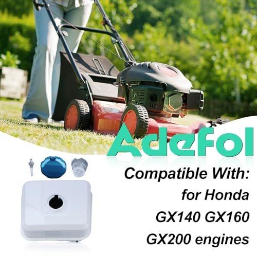 Tank-Set für Honda GX160 GX200 GX140 Motor, Adefol Benzintank + Tankdeckel + Kerze, OEM # 17510-ZE1-020ZA