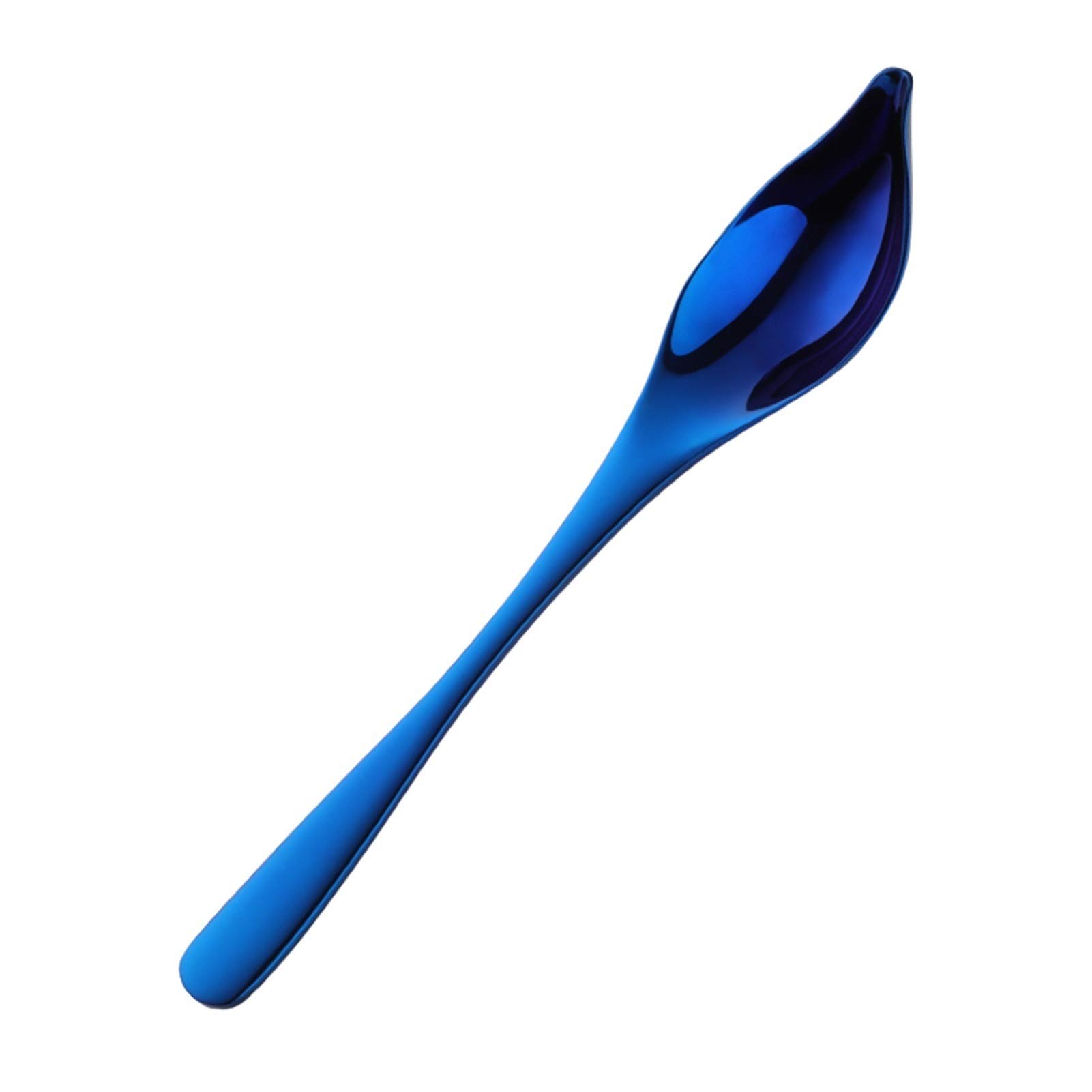 Cuillère à sauce en forme de goutte bleue pour décoration de gâteau de cuisine