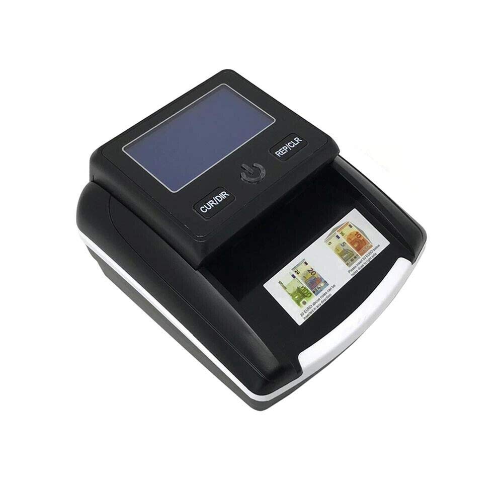 Rilevatore di soldi falsi aggiornabile con USB Verifica banconote false Euro con batteria ricaricabile e Conta Banconote - CW543