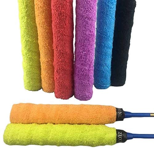 Skull Sports Industries Tennis Badminton Racket Towel Over Grip for Anti Slip and Absorbent Grip (Multicolor Pack of 4 Grips)