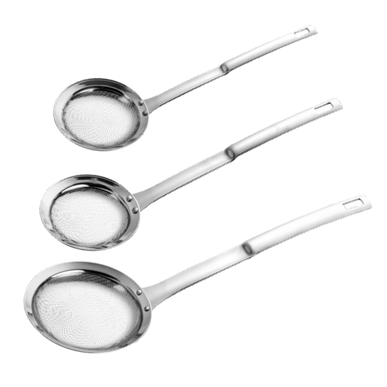 3 Stück Feinmaschiges Edelstahlsieb Küchenfilter Küchensieb Mehlsieb Für Sieben Von Saft Mehl Und Gewürzen
