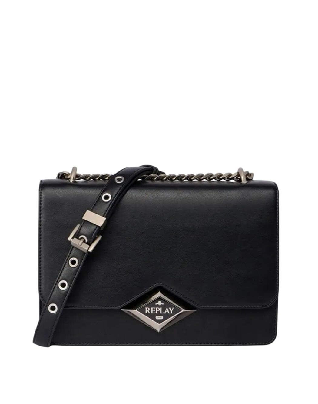 Replay Women's FW3004 Handbag, 0098 Black, 0098 Black, Einheitsgröße