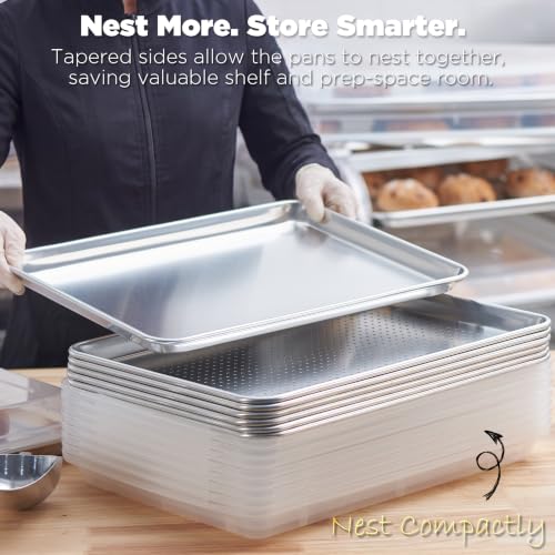 CURTA 6 Pack NSF Listed Sheet Pans