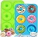 Walfos Silikon Donut Formen, silikon donut backform Antihaft Donut Backblech für Kuchen Keks Bagels Muffins, Geeignet für Geschirrspüler, Backofen, Mikrowelle (2 Stück 6 Cup Regular Donut Pan)