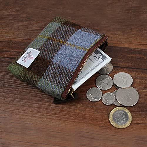 Harris Tweed Coin Purse Small Money Pouch Wallet With Zipper For Men Women Gift(MacLeod)3