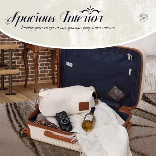 farewell gifts for coworkers Coolife 3-piece suitcase set in white