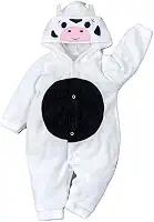 Conjunto Macacão Bebê Plush com Pantufa Lúdica – Gatinha, Porquinha, Vaquinha, Dino, Leão ou Cachorrinho – Fantasia Bordada 3D – Menino e Menina, de 0 a 12 Meses