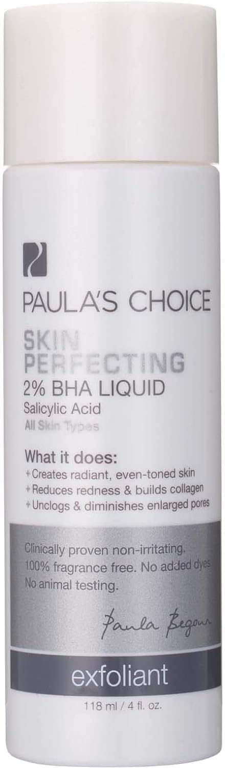 POLYES Paula's Choice BHA Liquid Salicylic Acid Facial Exfoliant for Blackheads Large Pores, Wrinkles & Fine Lines-30ml Bottle
