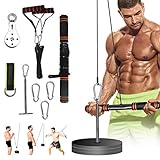 Ideal para varios ejercicios de entrenamiento de fuerza: puedes utilizar el sistema de polea de rodillo para realizar tiradores de láminas, rizos de bíceps, extensiones de tríceps, cruce de cables, etc. Mira tu espalda, hombros y torso crecen en todos tus levantamientos de fuerza. Te ayudará a lograr resultados increíbles: construir músculo, quemar grasa, fortalecer el núcleo y mejorar la flexibilidad para lucir mejor.