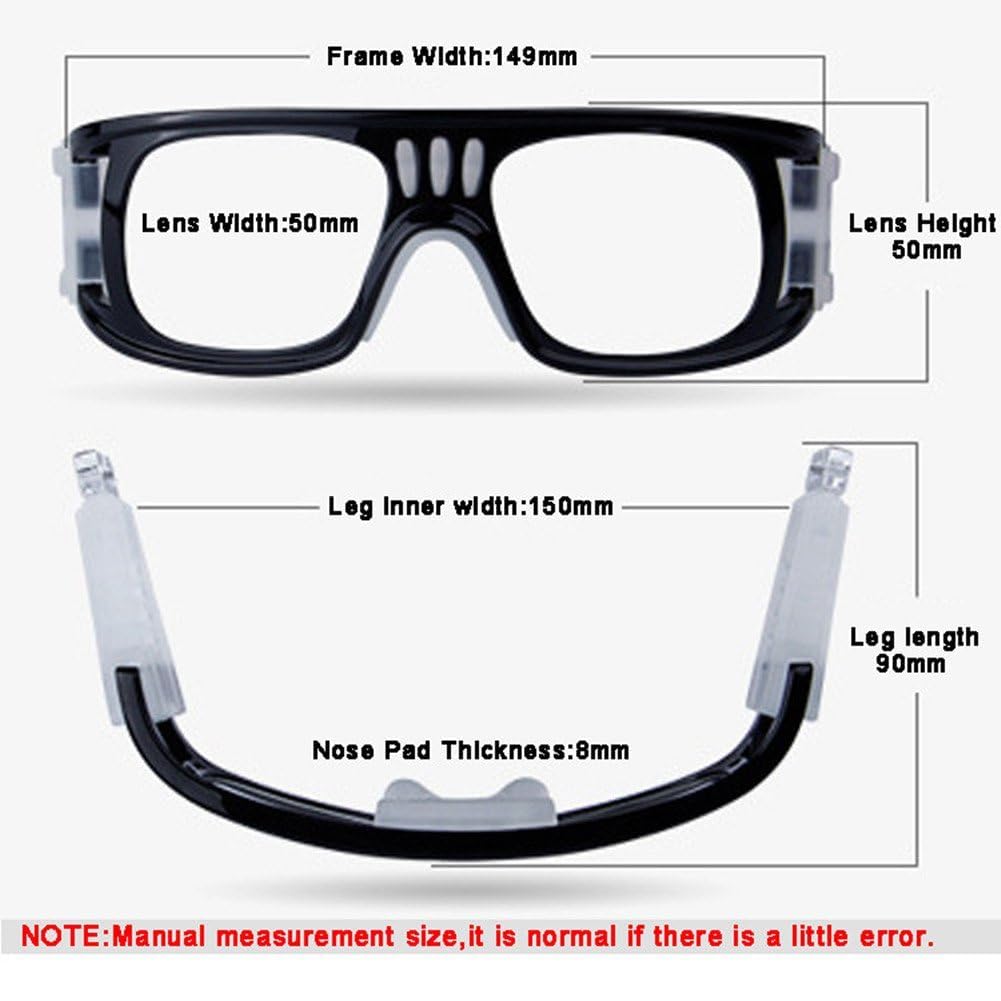 Sportbrille, Anti-Beschlag, Basketball, Sabberbrille, Schutzbrille für Herren und Damen, Jugendliche, Fußball, Hockey, Rugby