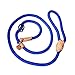 Adjustable Nylon Dog Pet Rope Products Slip Pet Dog Whisperer Cesar Slip Training Leash Lead Collar, 4-Feet (blue)