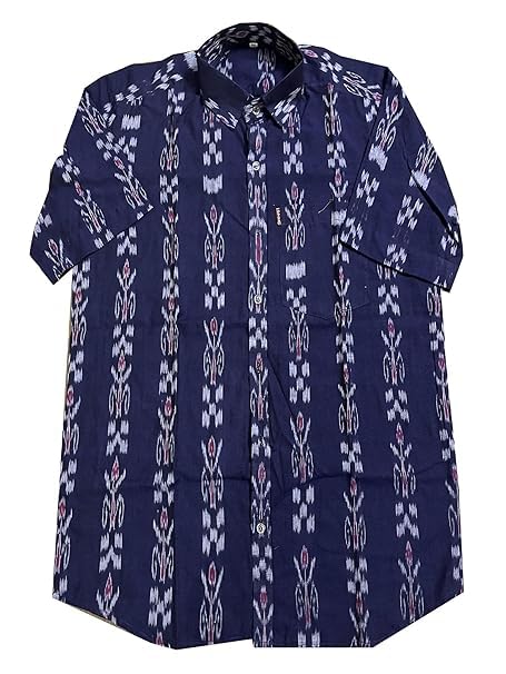 Image of Odisha Handloom 100% Pure Cotton unstitched Sambalpuri Pasapali Shirt fabric for Men /Boys Odisha Traditional kurta Soft & Breathable Natural Cotton fabric
