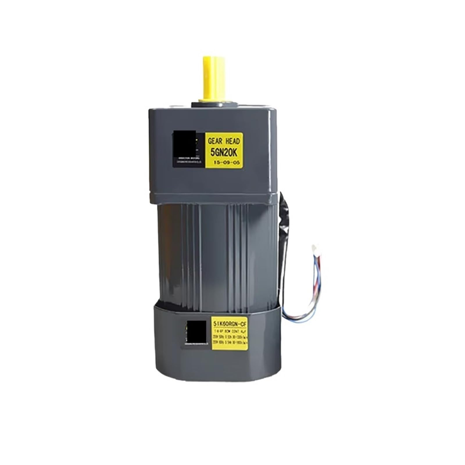MUYTQAERG Asynchronous Motor 60W 380V AC Gear High Torque 5IK60GN-YF Three Phase Shaft Diameter 12mm(135RPM)