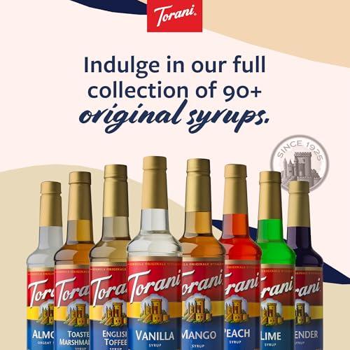 Image of Torani Coffee Syrup, Creme de Menthe Flavored Syrup for Drinks, Pump Included, 25.4 Fl Oz