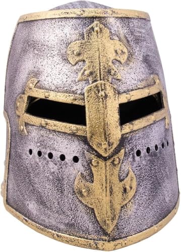 Ameisenkeks Kinder Ritterhelm mit Visier Verkleidungshelm Mittelalter Rollenspiel Zubehör für Ritter & Burg Kunststoff Größe ca. 57 cm