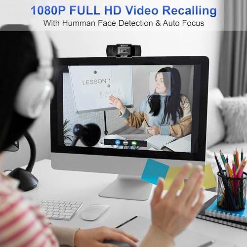 Image of BigPassport 1080P /30FPS Ultra HD Webcam with Mic | 5P Lens USB Camera for Laptop, Desktop, PC | Face Detection, Skype, Zoom, Online Meetings, Classes - Pro-Live N3
