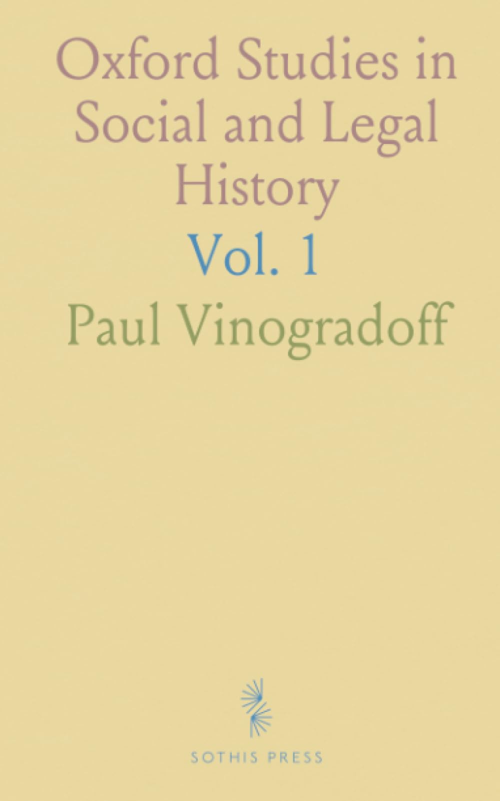 Oxford Studies in Social and Legal History