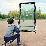 Doubleriver Lacrosse Rebounder for Backyard 42'x72' Lacrosse Bounce Back Rebounder with Sturdy Frame...