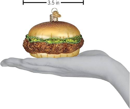 Miniatura 4 de Old World Christmas Adorno soplado de vidrio sándwich de pollo para árbol de Navidad