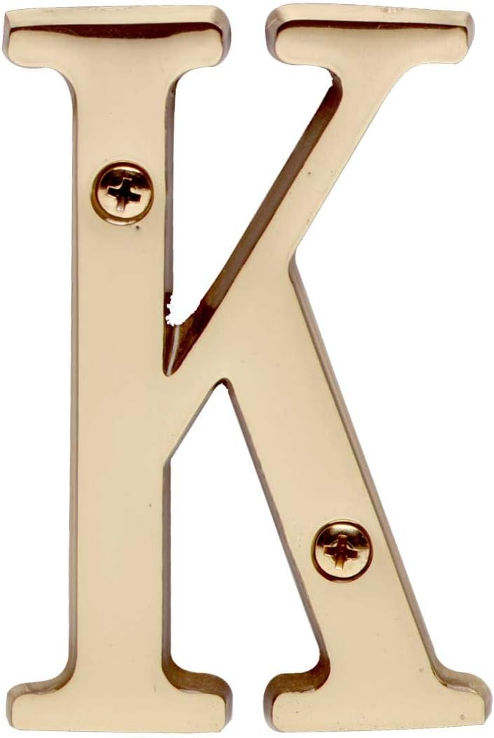 Letter "H" House Letters Solid Bright Brass 4" | Renovator's Supply