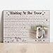 Healthy shop Loss of Dog Memorial Passing Gift Custom Pet Loss Portrait Personalised Photo Poster Canvas Waiting at The Door Dog Print