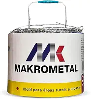 Arame Farpado Galvanizado Cerca Rural 250kgf 250m - Makrometal