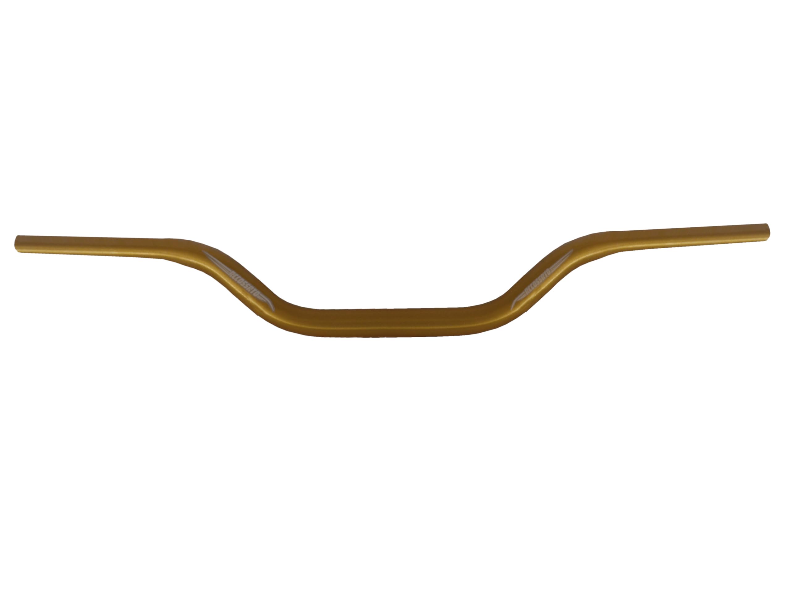 Manubrio Accossato In Alluminio Per Kawasaki Z1000 – Piega Bassa, Diametro 22 Mm, Color Oro, Prodotto In Italia