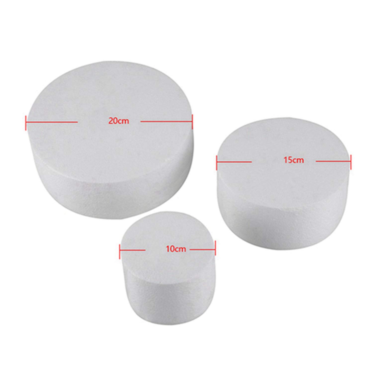 DecoPac Finto Ciuccio Per Torte In Polistirolo – Rotondo 20,3×5,1 Cm – Per Esercitarsi Con Fondant E Crema - 4