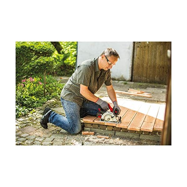 Einhell Akku-Handkreissäge TC-HS 18 Li-Solo (Li-Ion, 18 V, Ø150x10 mm Sägeblatt, max. 48 mm Schnitttiefe, werkzeuglose… – Bild 6