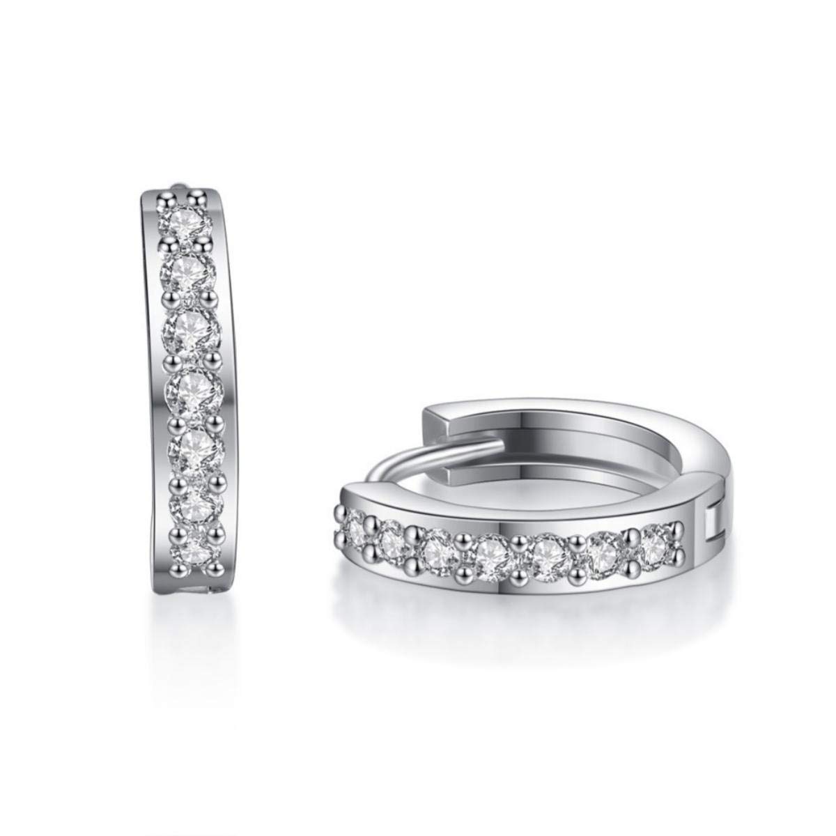 MYKI Gorgeous Diamond Earrings For Women & Girls Stainless Steel Hoop Earring (B08ZCCY6MY) Amazon Price History, Amazon Price Tracker