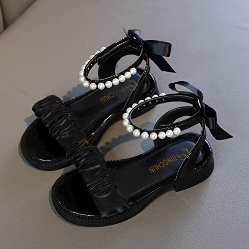 Girls Sandals Kids Open Toe Ankle Strap Dress Shoes Wedding Party For Toddler Kids Princess Shoes Toddler Girls Size 92