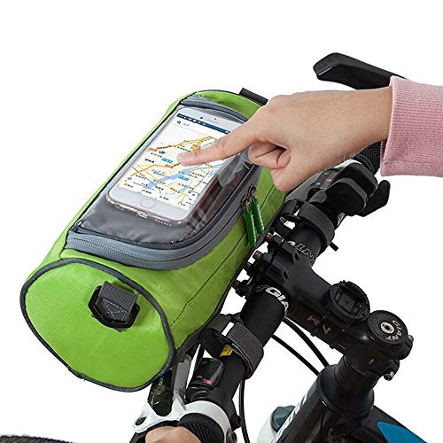 nobrand Qsky New Bike Riding Touch Bag Waterproof MTB Road Bike Tube Bag Bicycle Front Beam Package Cycling Touch Screen Bag Bike Pouch Bag