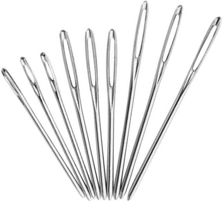 Metal Knit Syringe Set 9 Pieces Large Sewing for Hand Sewing Knitting Embroidery Cross Stitch Needlework Supplies