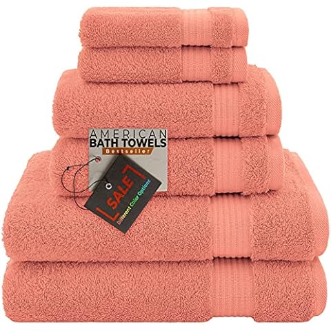 100% Cotton 6 Piece Turkish Towel Set Cover