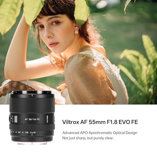 Image of VILTROX 55mm f /1.8 FE Full Frame Large Aperture Auto Focus Prime Lens Compatible with Sony E-Mount Cameras A7IV A7RIV A7SIII A7III A7RIII A9 A1 FX3 A7RV A7CR A7CII A93 ZVE1 ZV-E10 FX30