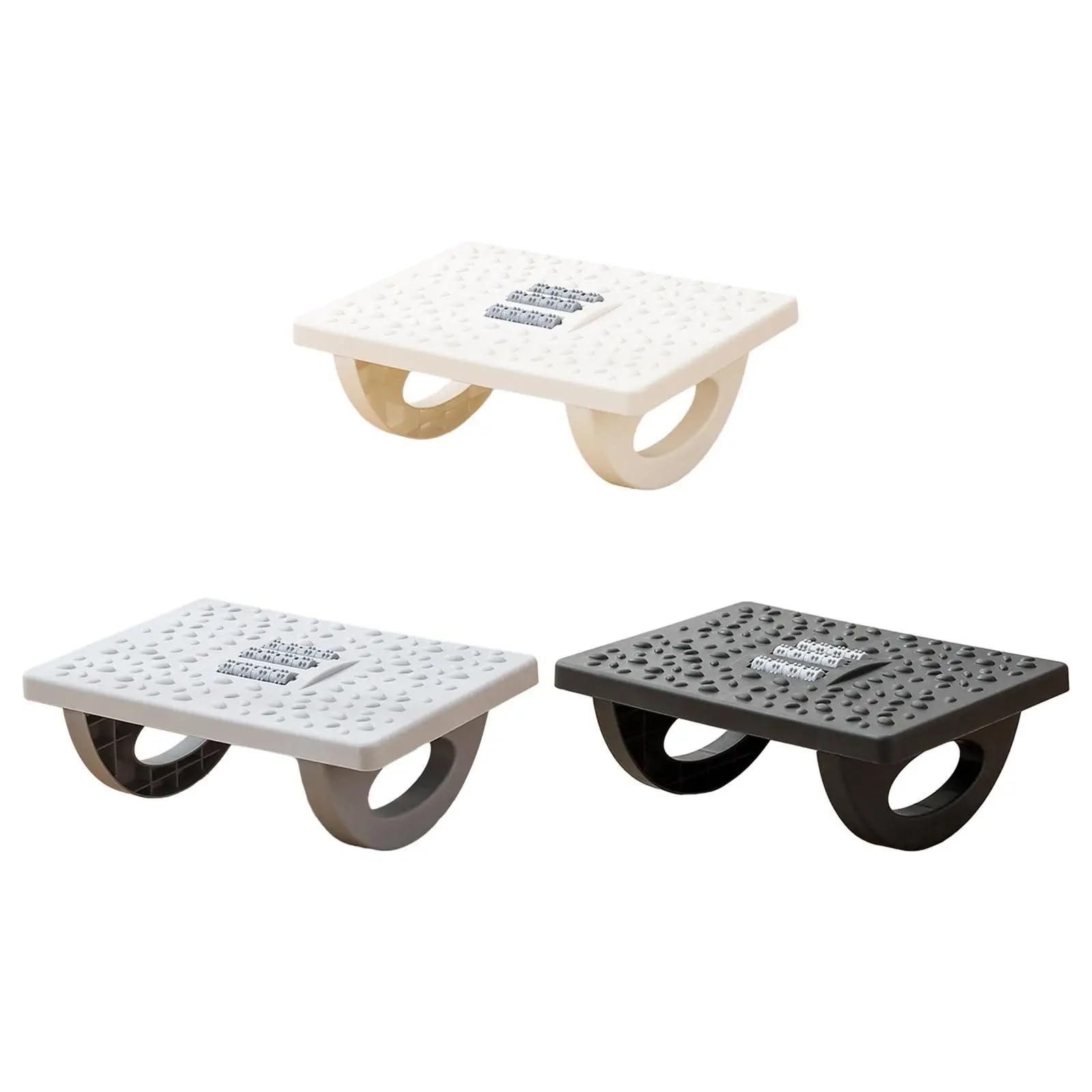 Podnóżek biurowy pod biurko, Podnóżek biurowy pod biurkiem z poduszką z pianki memory, wielokolorowy(White)