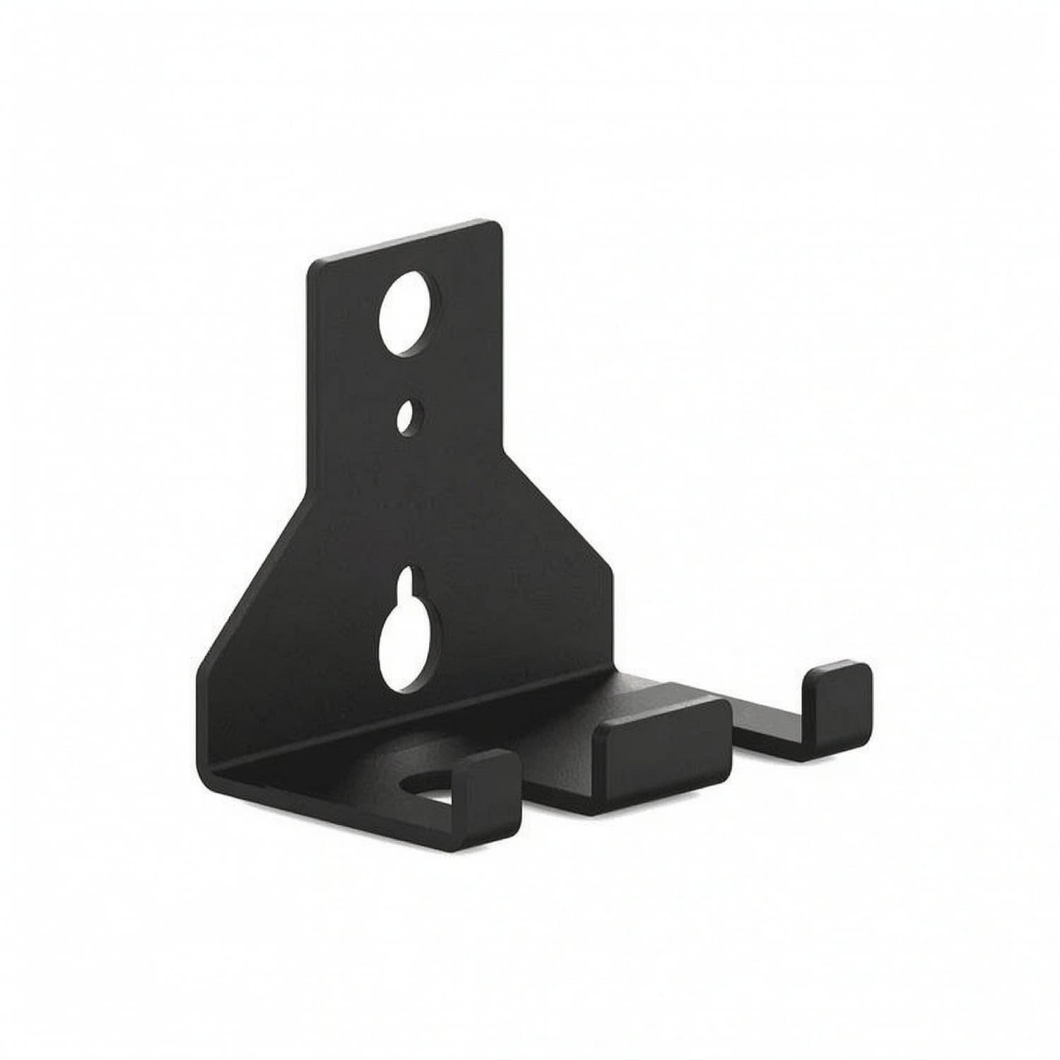 Space Saving Barbell Storage Hook Heavy Duty Standard Bar Hanger Matte Black Barbell Holder with Welded Bracket Long-Lasting for Weightlifters, Fitness Studio, Blk Double Barbell-picture-18