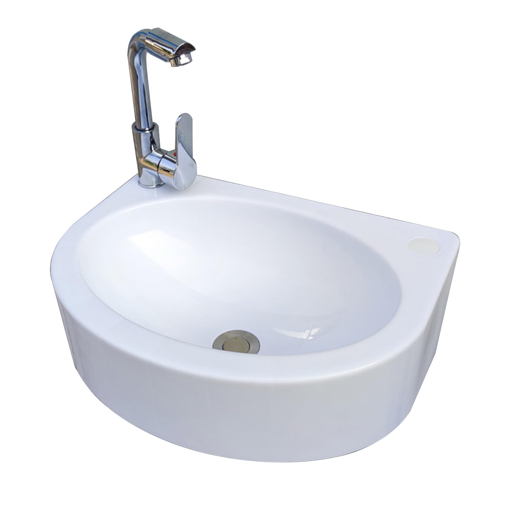 Lavabo mural eau chaude et froide anti-humidité contre le manque d'espace