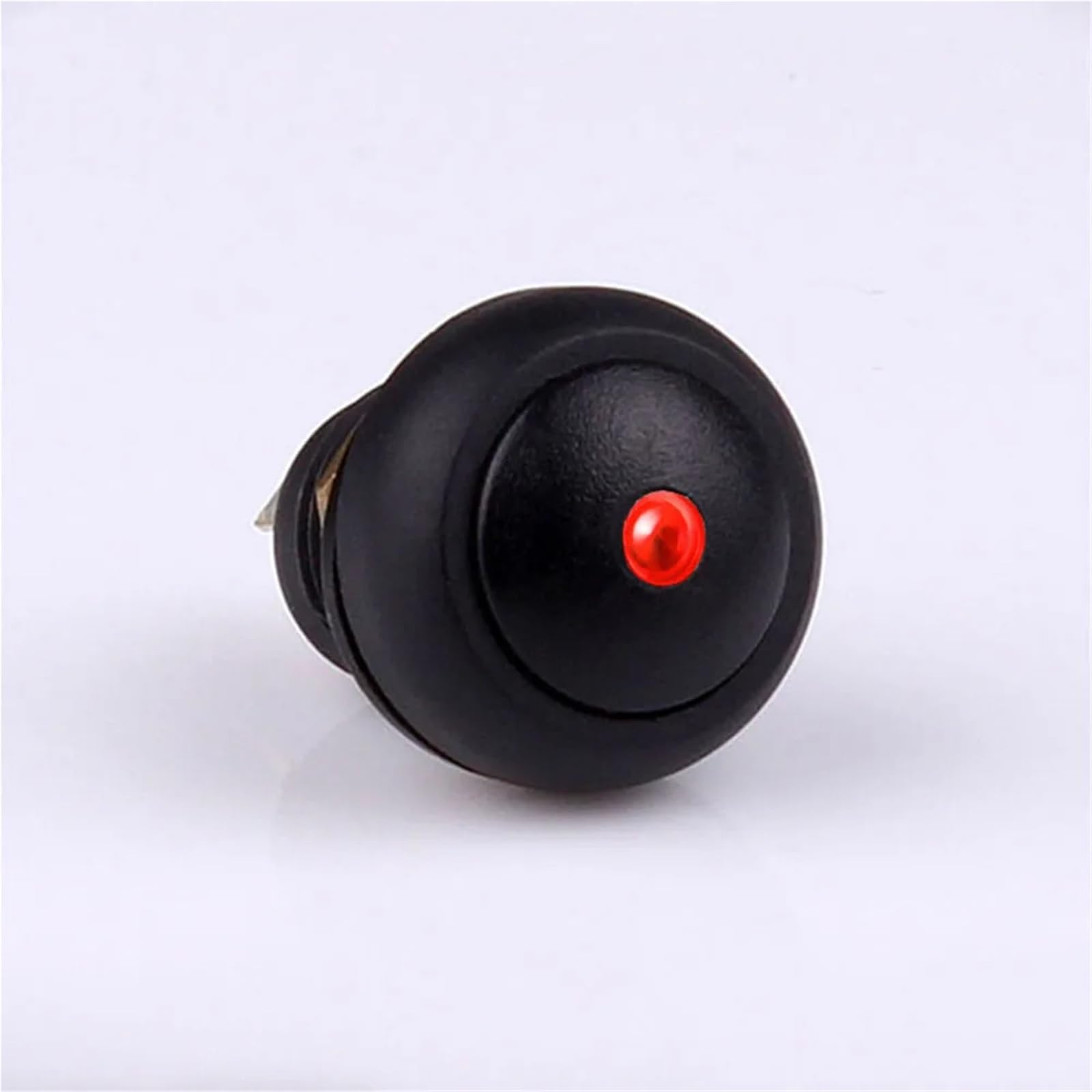 Interrupteur plastique étanche 12mm avec LED rouge fixe pour tableau moto - 8