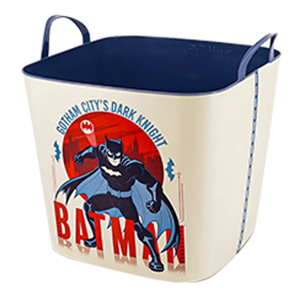 SP BernerMulti-Purpose Plastic Basket with Batman Design - Beige - Capacity 25L