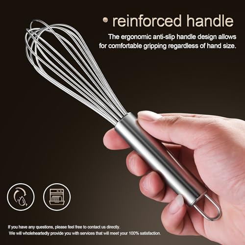 Image of Aniso Stainless Steel Whisk (8.4 inches, Silver)