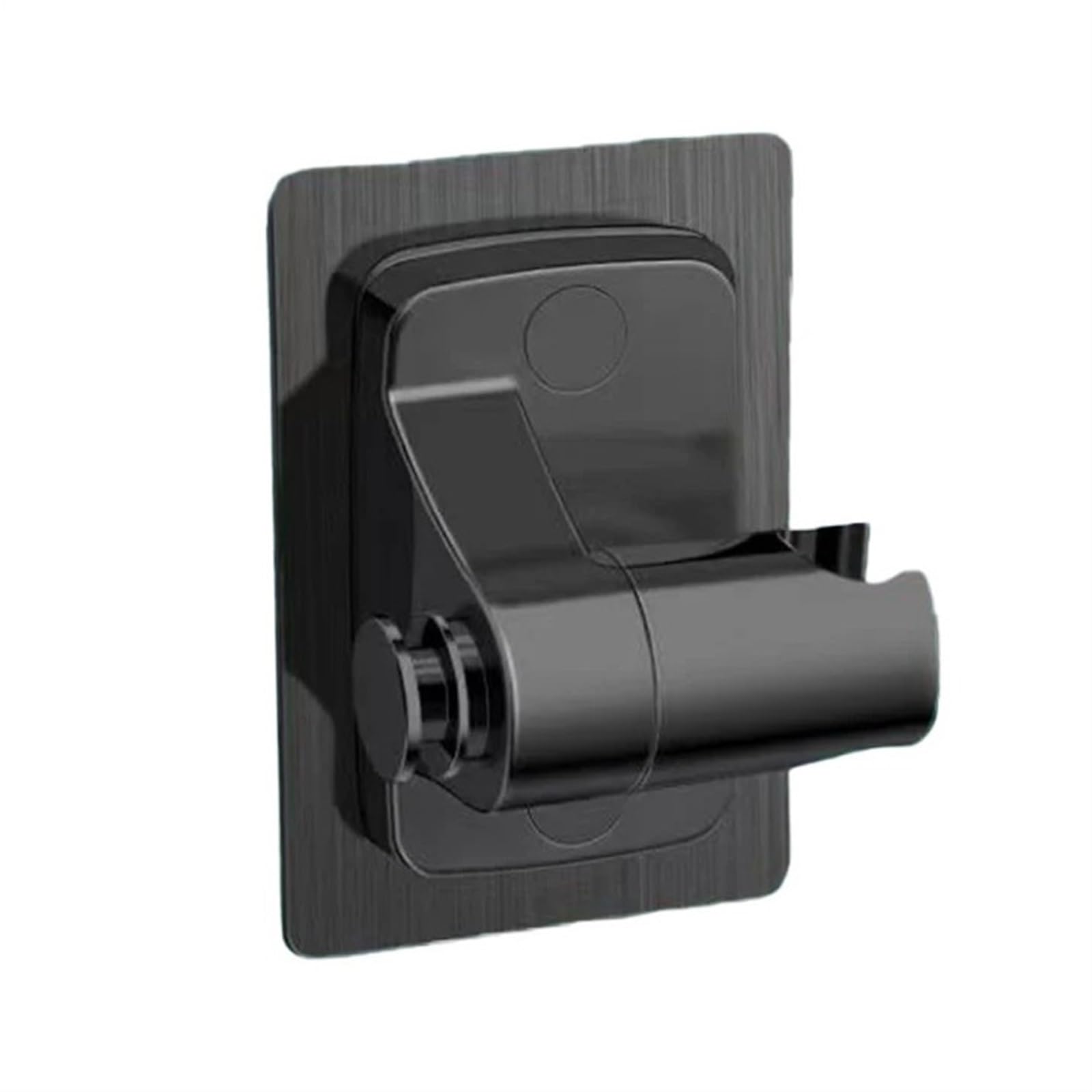 Djskldf Type 1-Black Shower Head Holder 1Pc Adjustable Shower Head Holder Wall Mounted Punch-Free Handheld Bracket With Hook Bathroom Accessories(Type 1-Black)