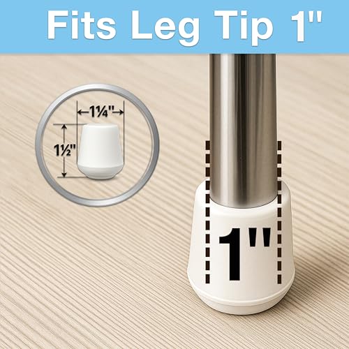Image of SoftTouch Rubber Leg Tip (4 Piece), 1 inch, White