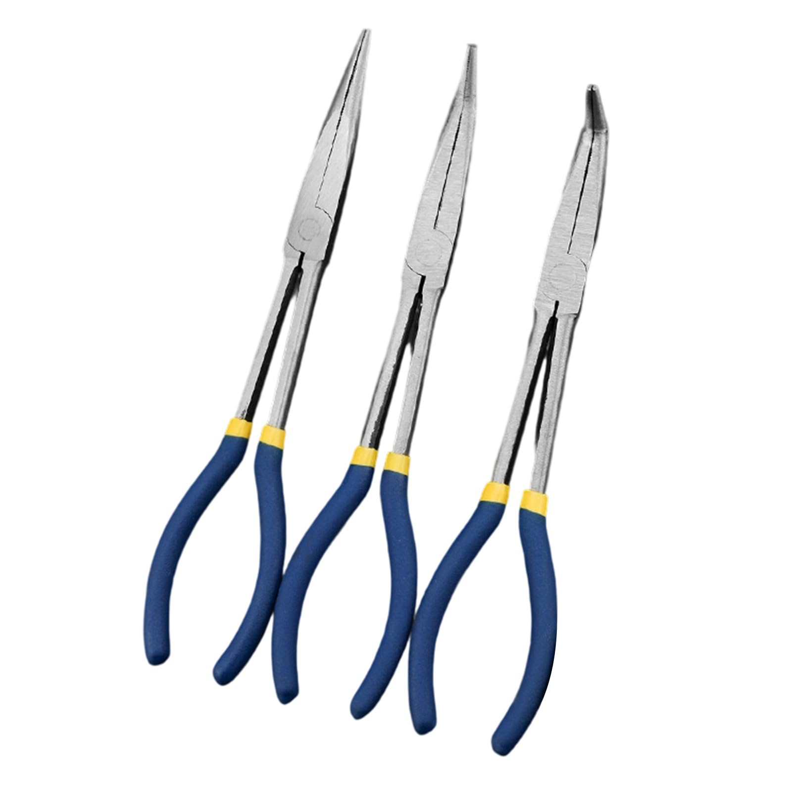 Apglsxy 11Inch Hose Grip Pliers 11Inch 0° / 45° / 90° Bent Nose Pliers Gripper Plug Boot Removal Heavy Duty Tool Set